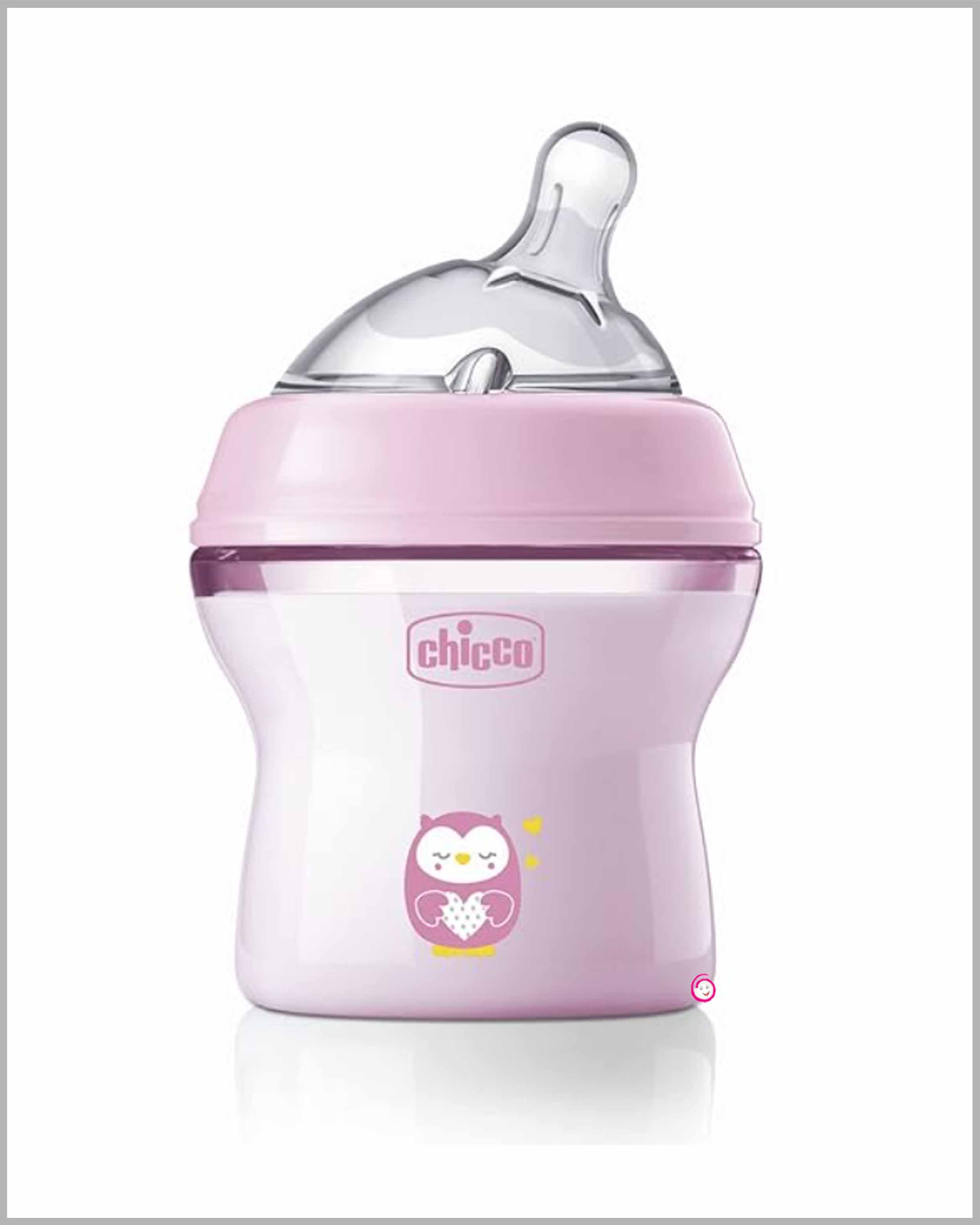 Chicco natural feeding bottle (0M)+ Pink (150ml)