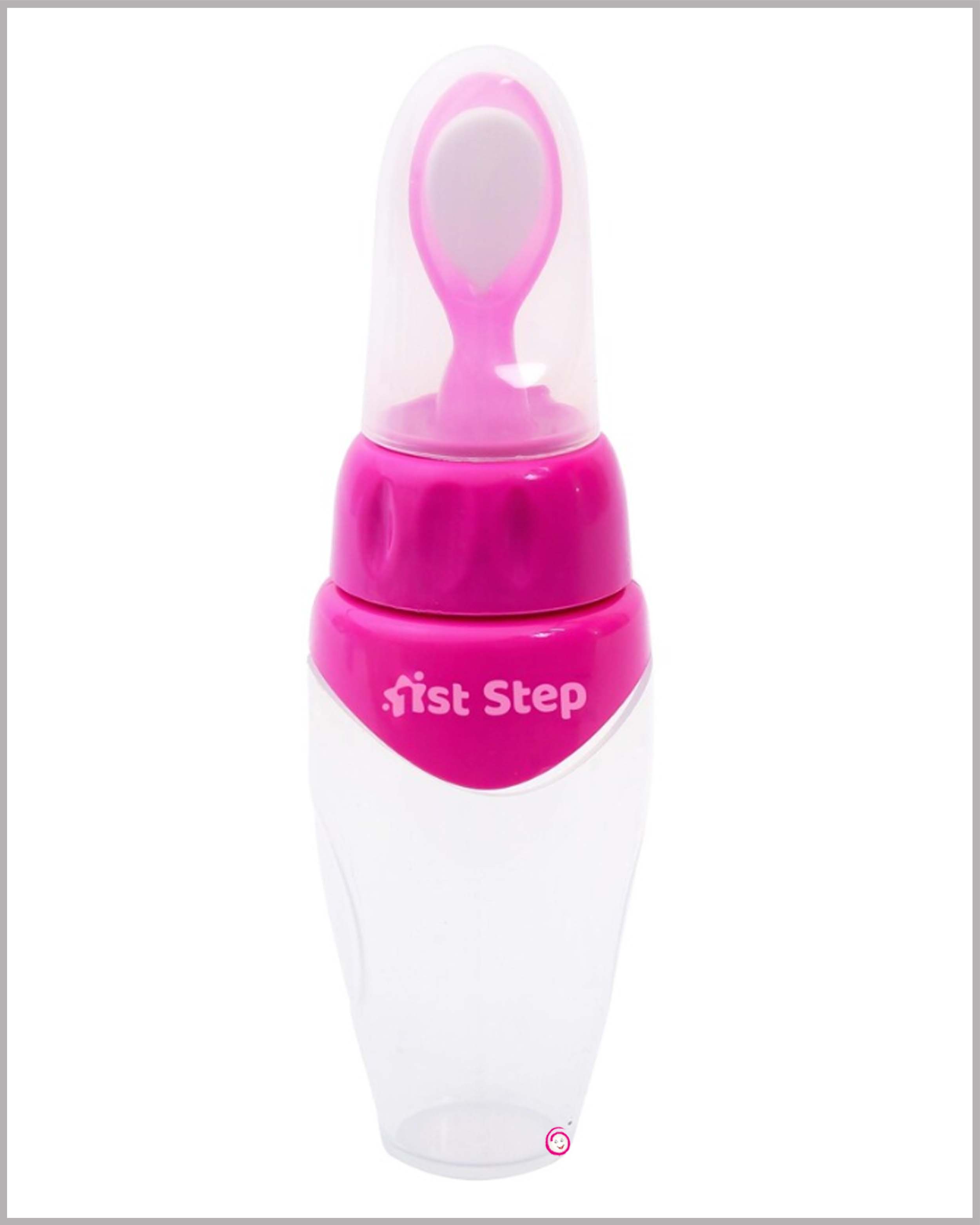 1st step soft squeeze food feeder - Pink