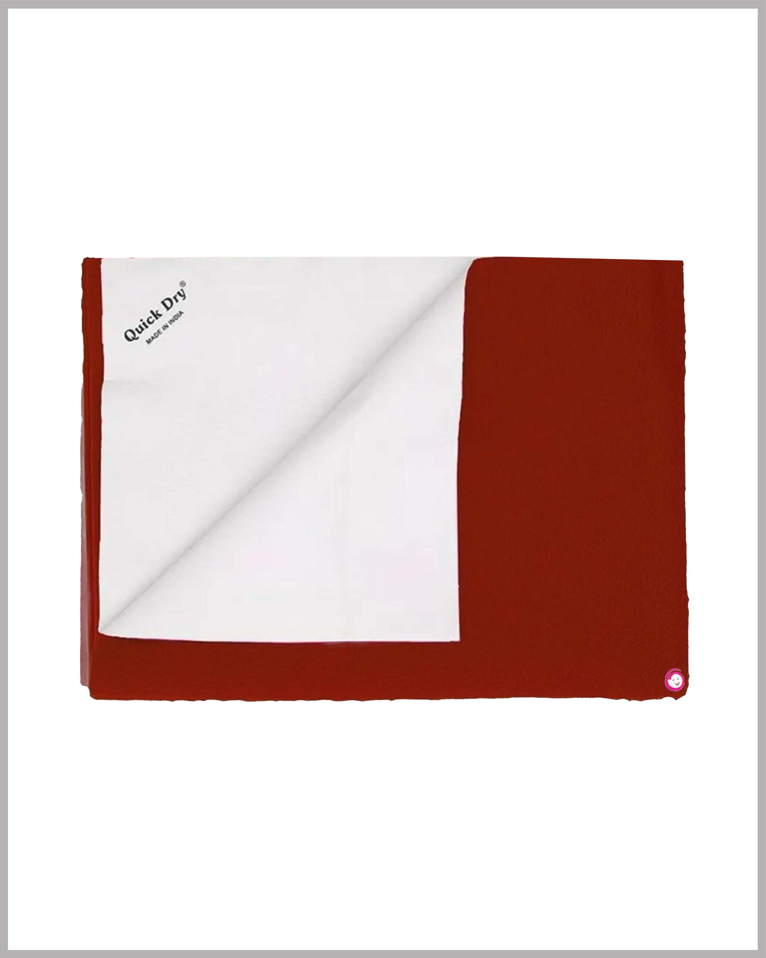 Quick Dry Sheet for Baby Bed Protector Waterproof Dry Sheet Reusable - Burgundy(Small)