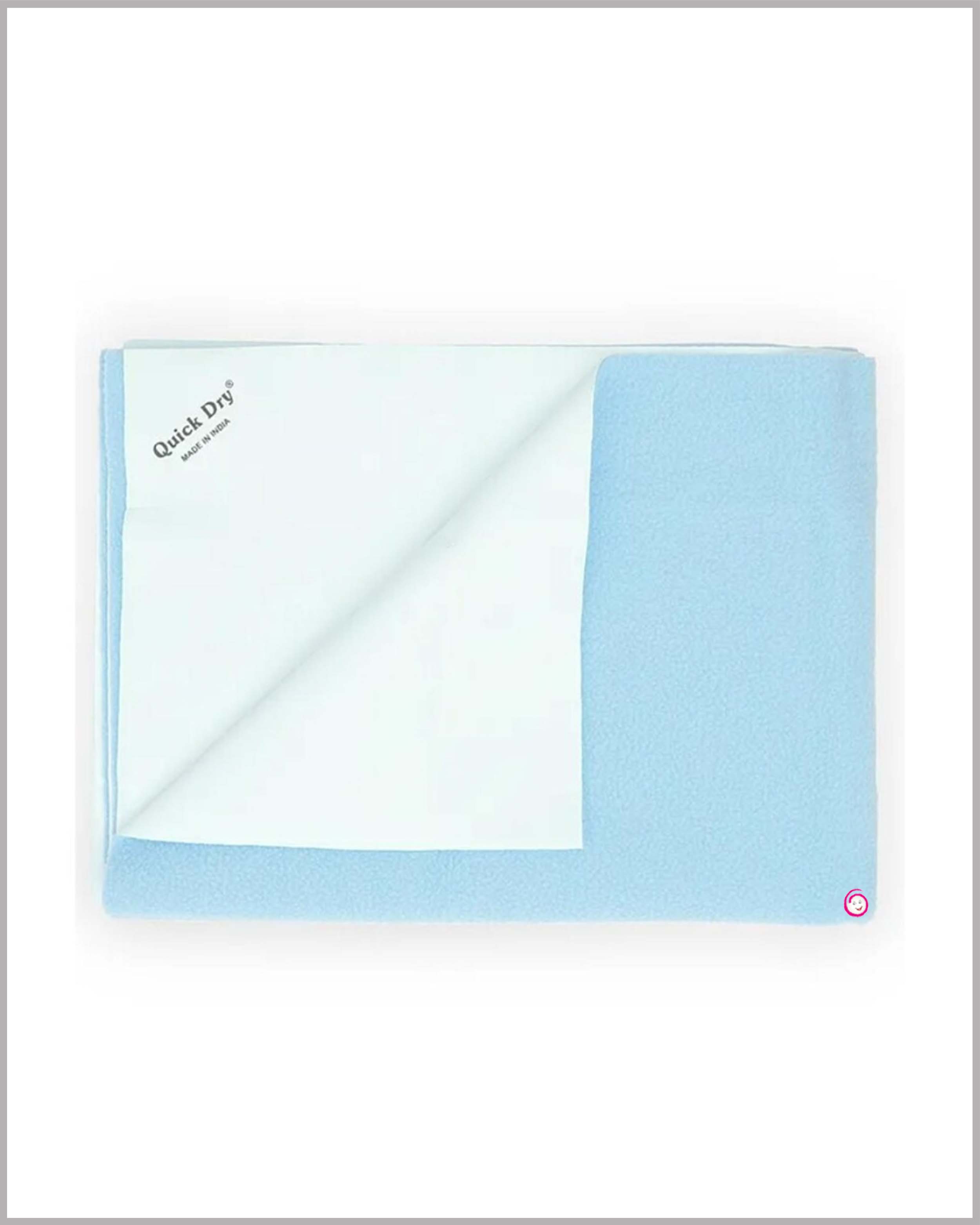 Quick Dry Sheet for Baby Bed Protector Waterproof Dry Sheet Reusable - Sky Blue(Small)