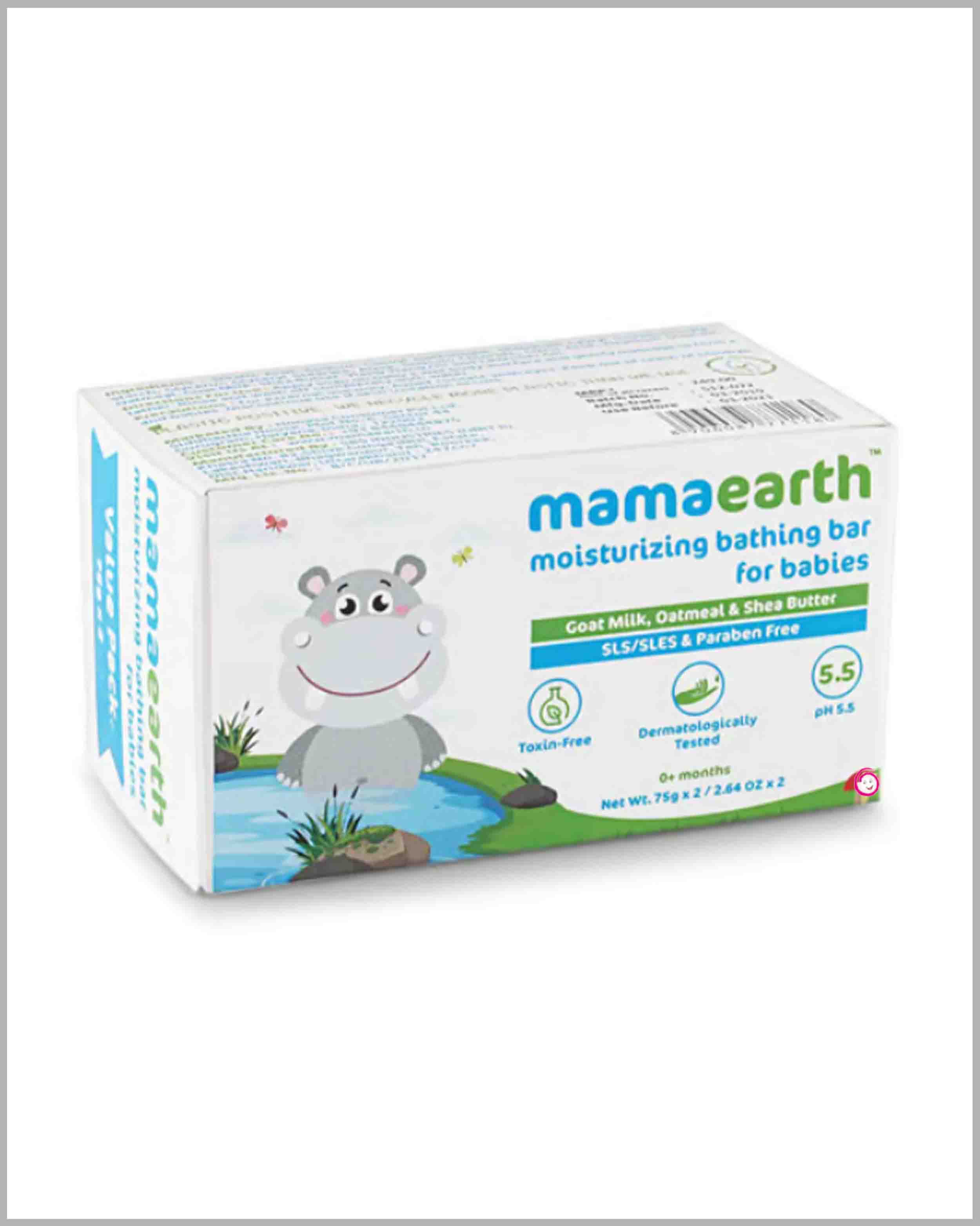 Mamaearth moisturizing bathing bar - 75g