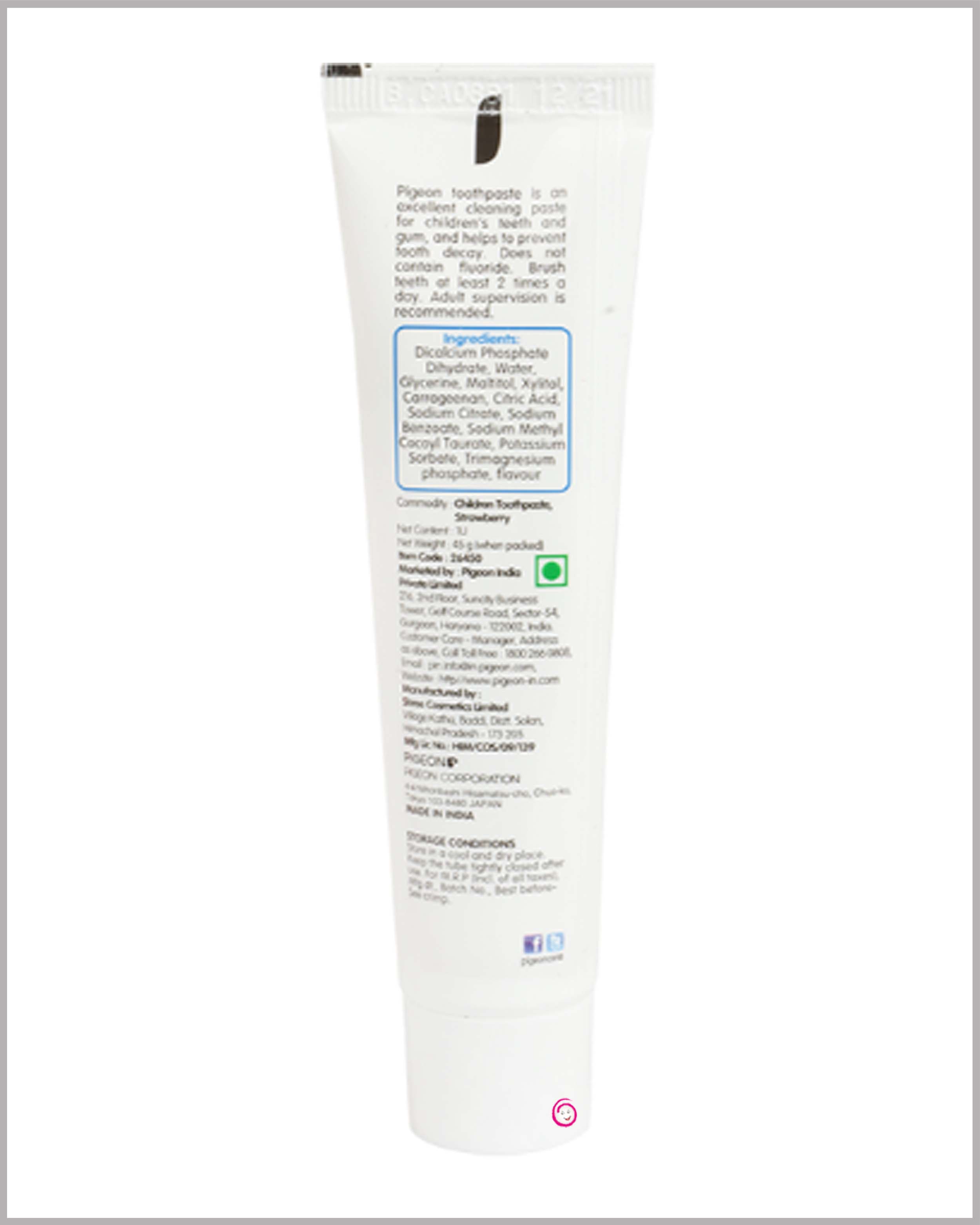 Pigeon Green Apple Flavored Toothpaste - 45g