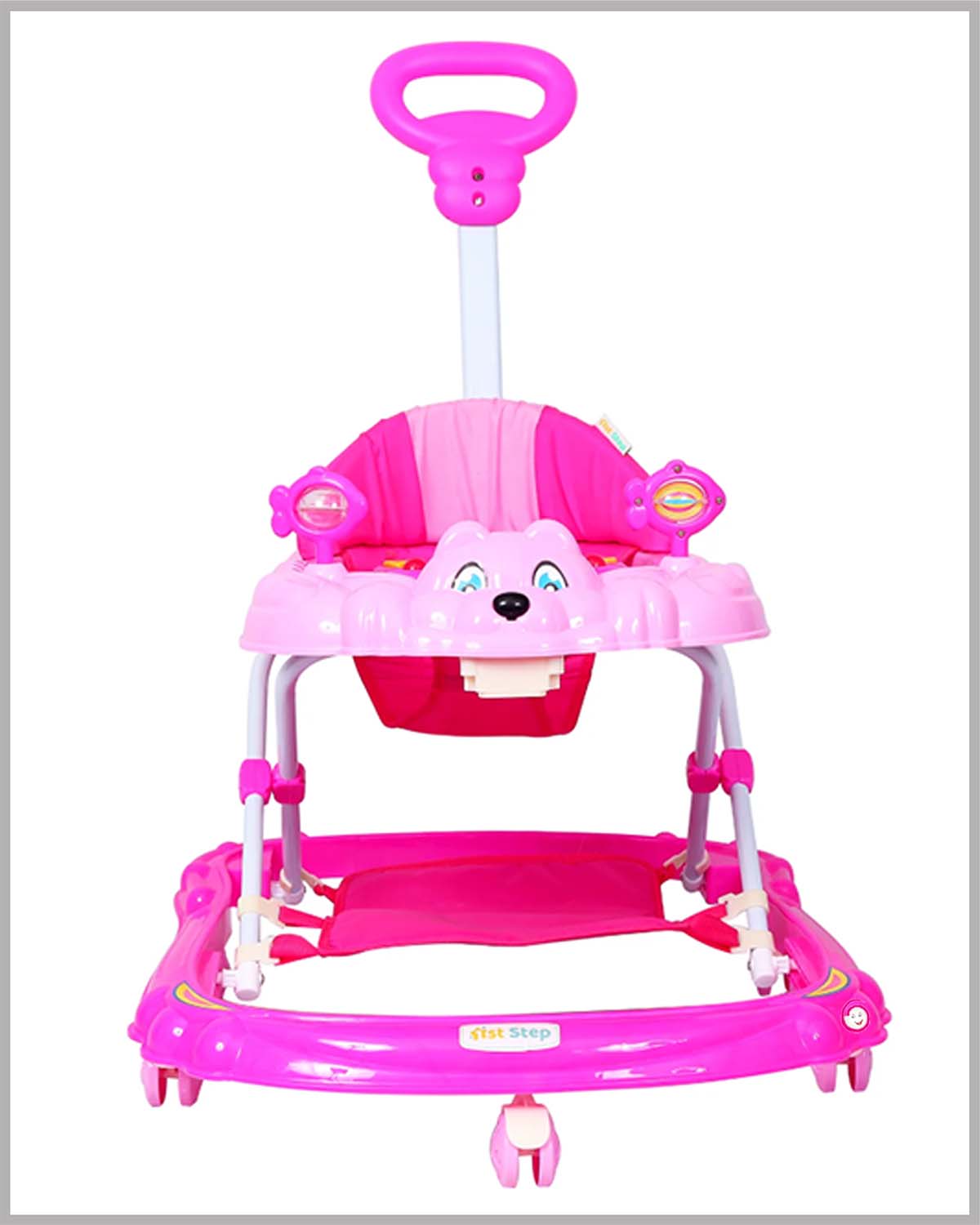 1st Step Musical Walker With Parent Rod - Pink