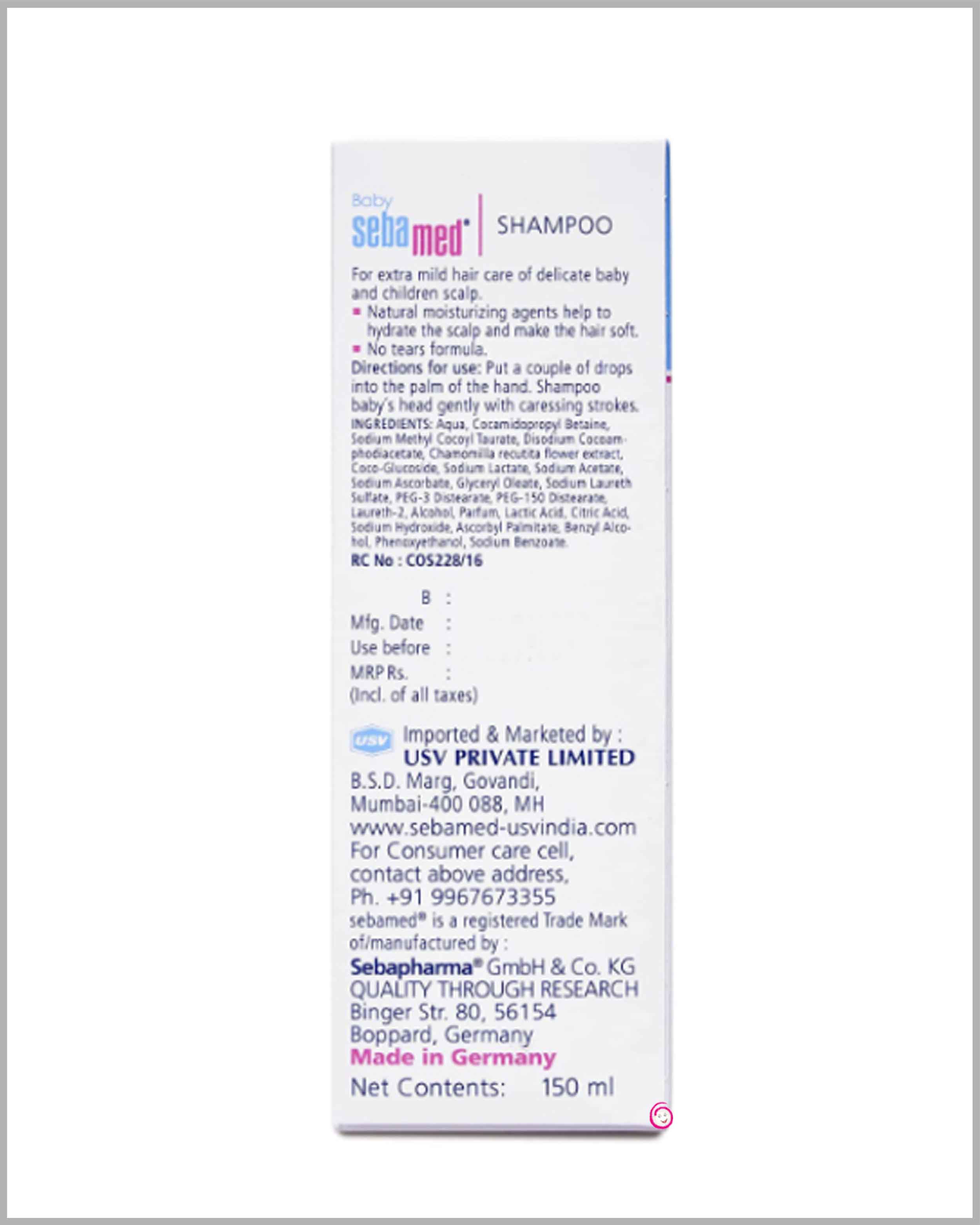 Sebamed 150 ml baby shampoo