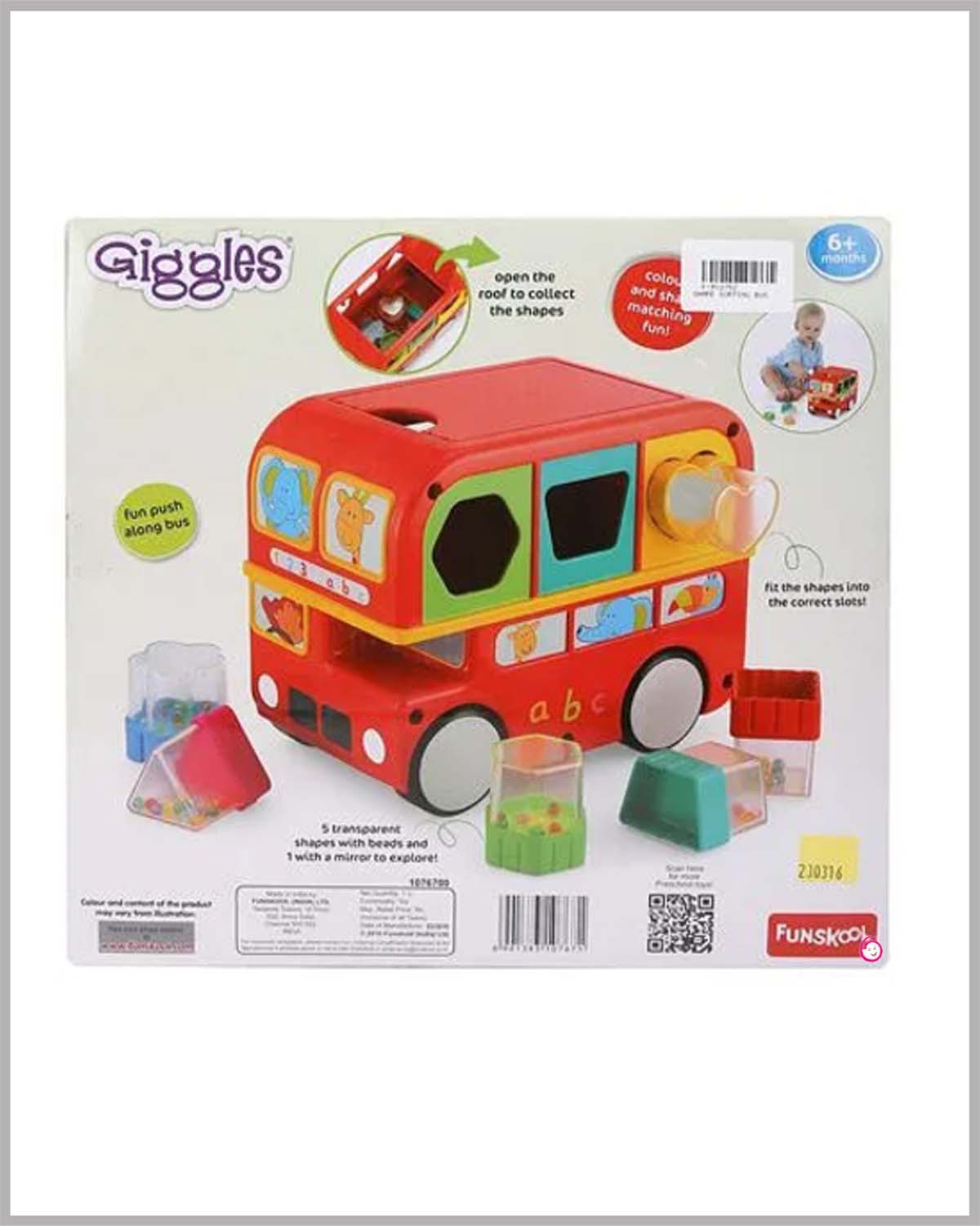 Funskool Giggles Shape Sorting Bus - 6Y+