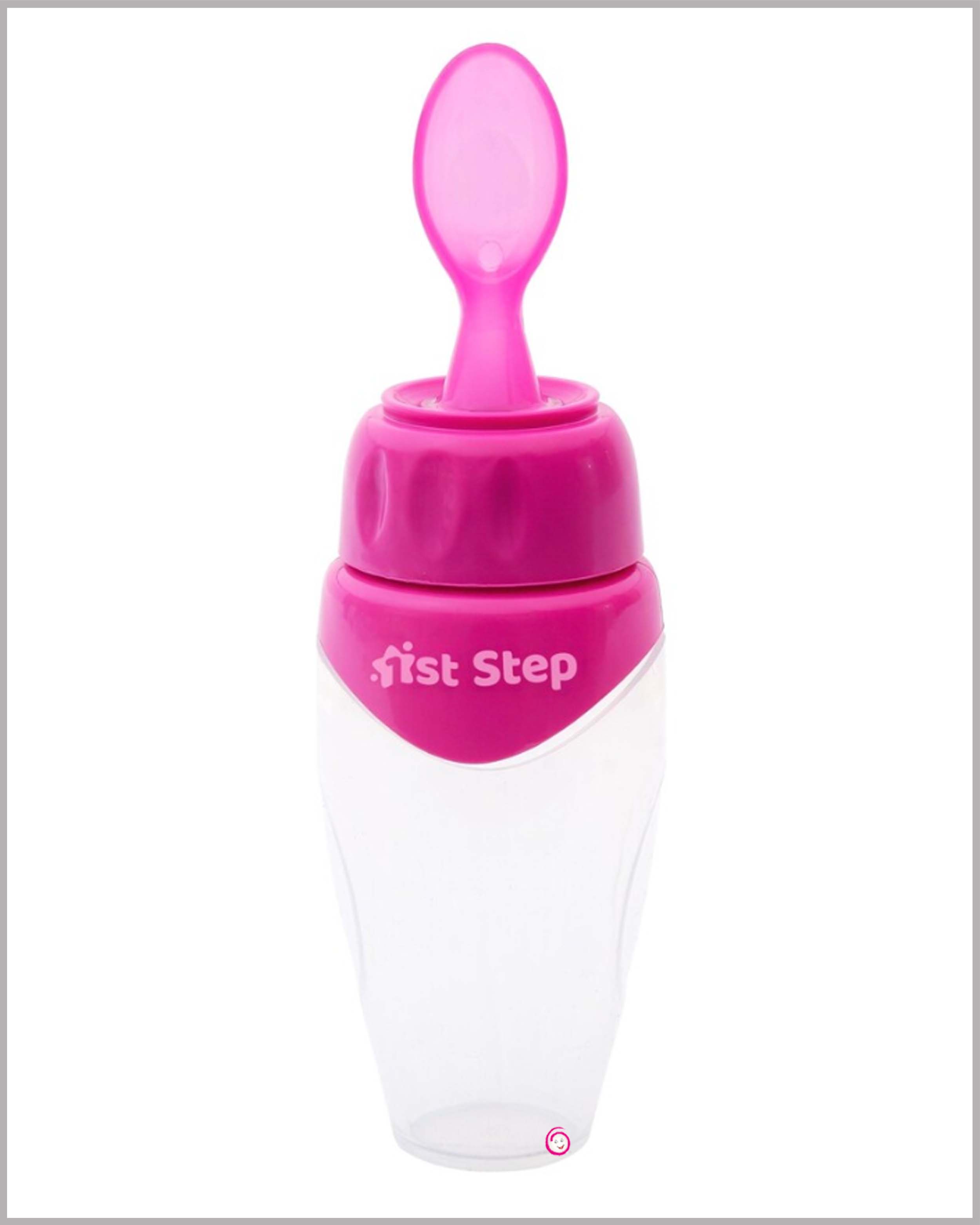 1st step soft squeeze food feeder - Pink