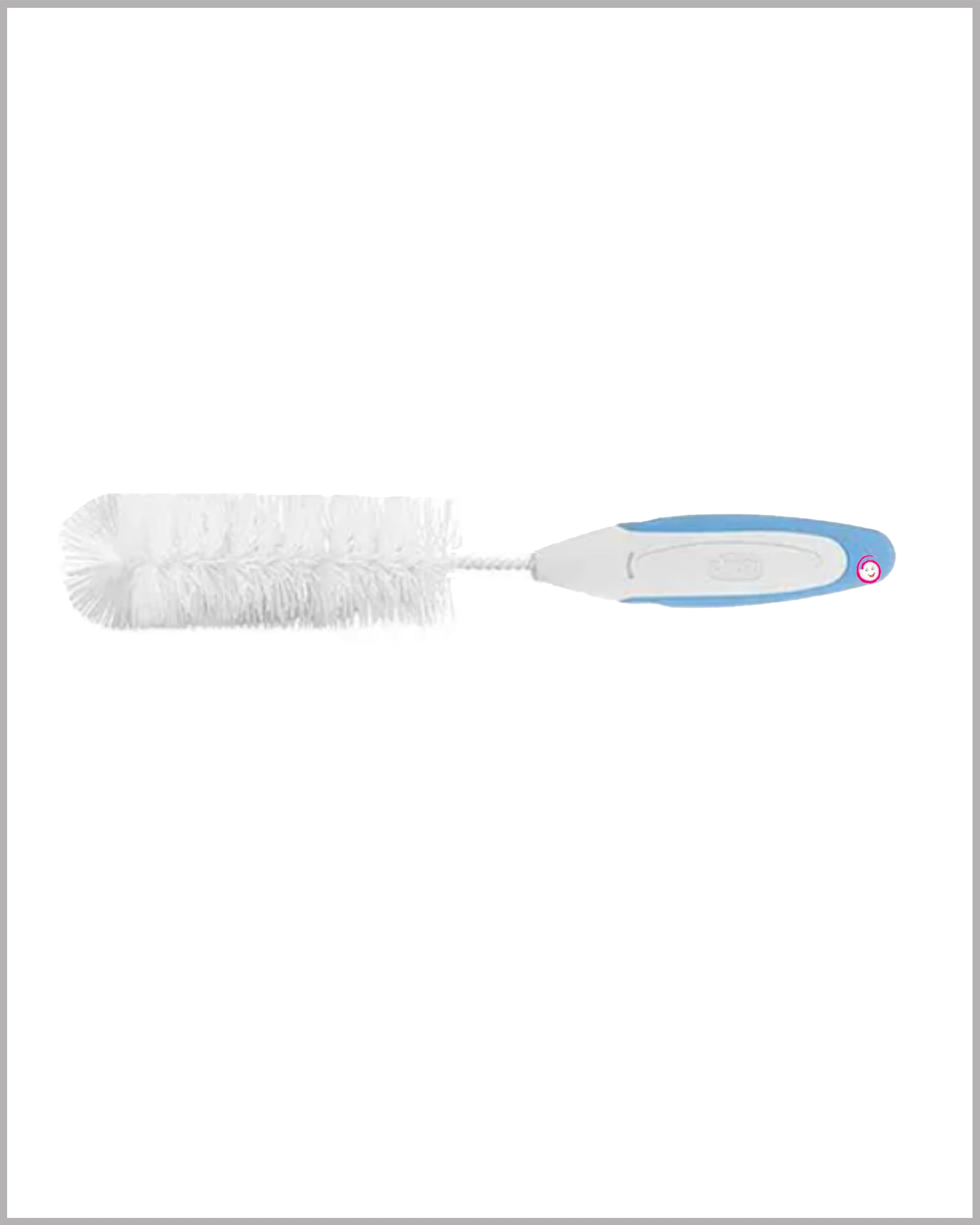 Chicco 3 In 1 Bottle Cleaning Brush - Blue & White