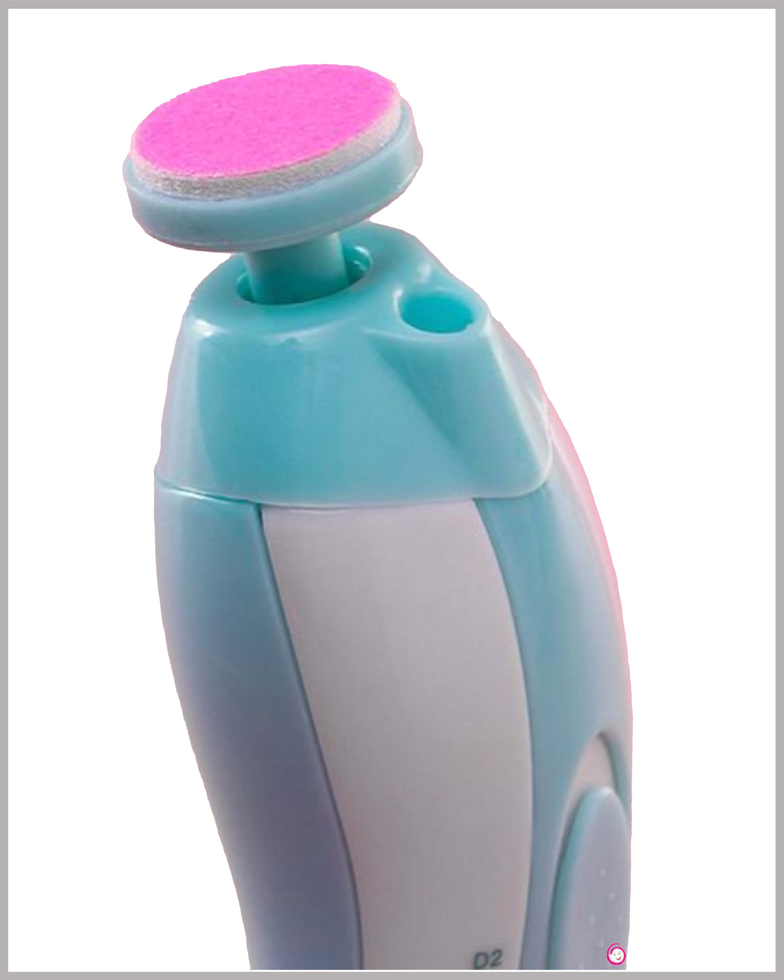 Baby Electric Nail Trimmer with 6 attachment and Led Light - Blue