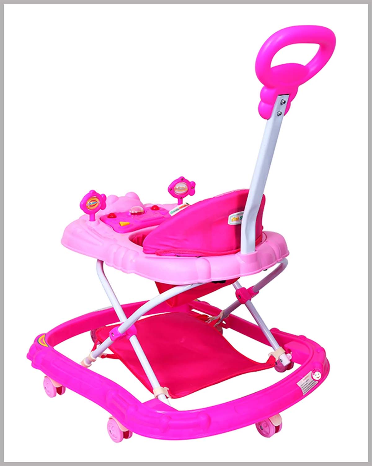 1st Step Musical Walker With Parent Rod - Pink