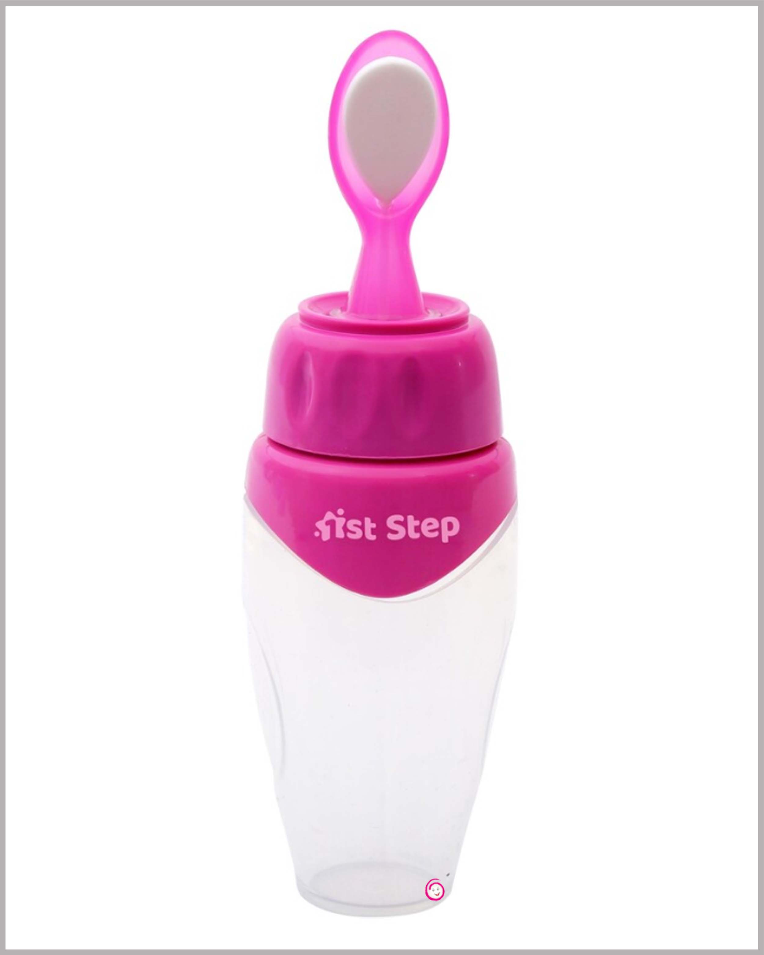 1st step soft squeeze food feeder - Pink