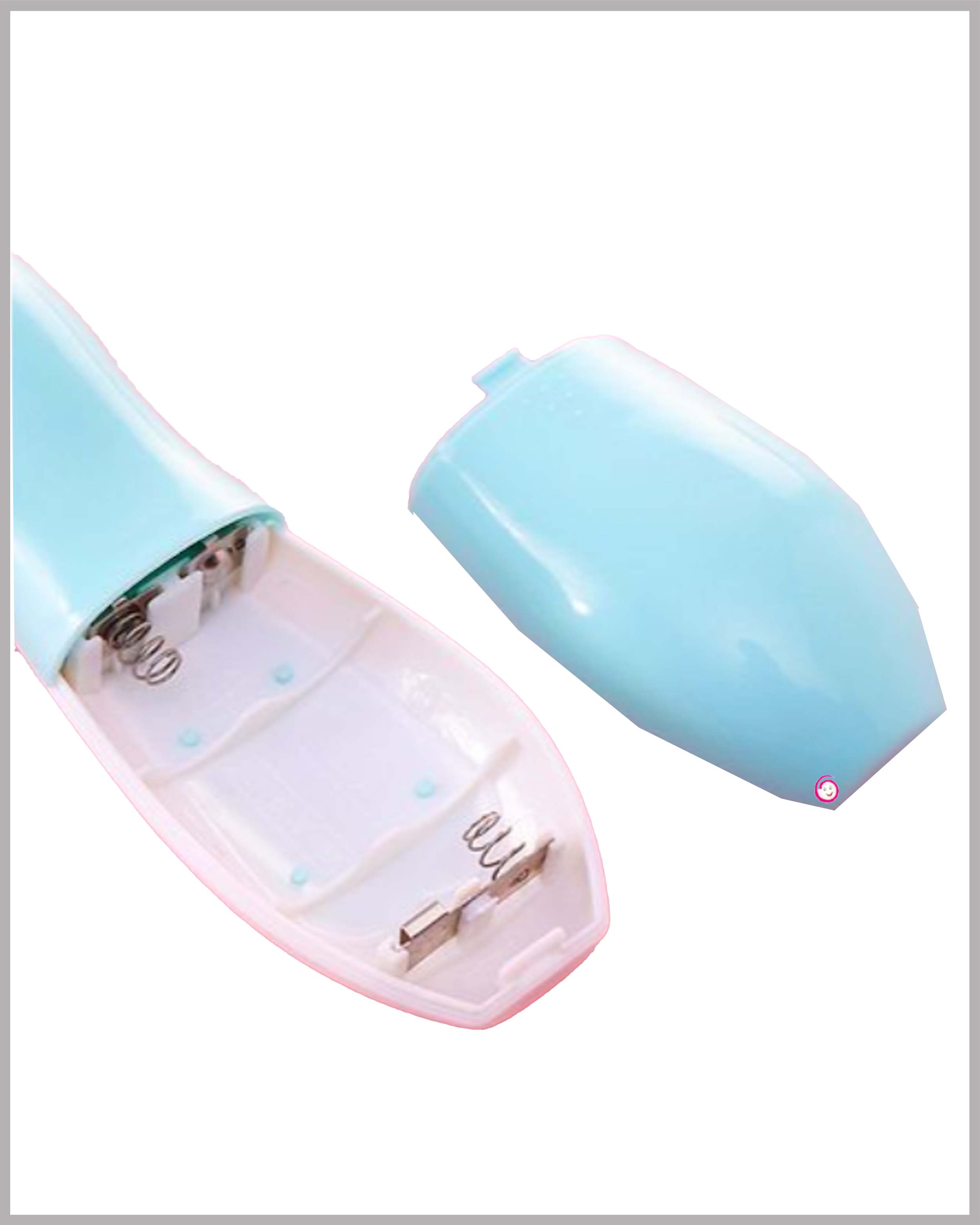 Baby Electric Nail Trimmer with 6 attachment and Led Light - Blue