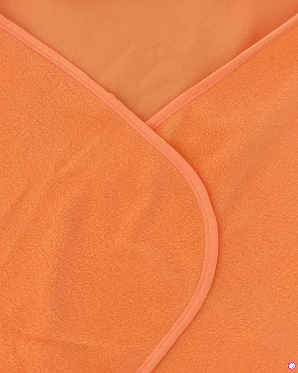 Quick Dry Dolphin Printed Hooded Towel - Orange