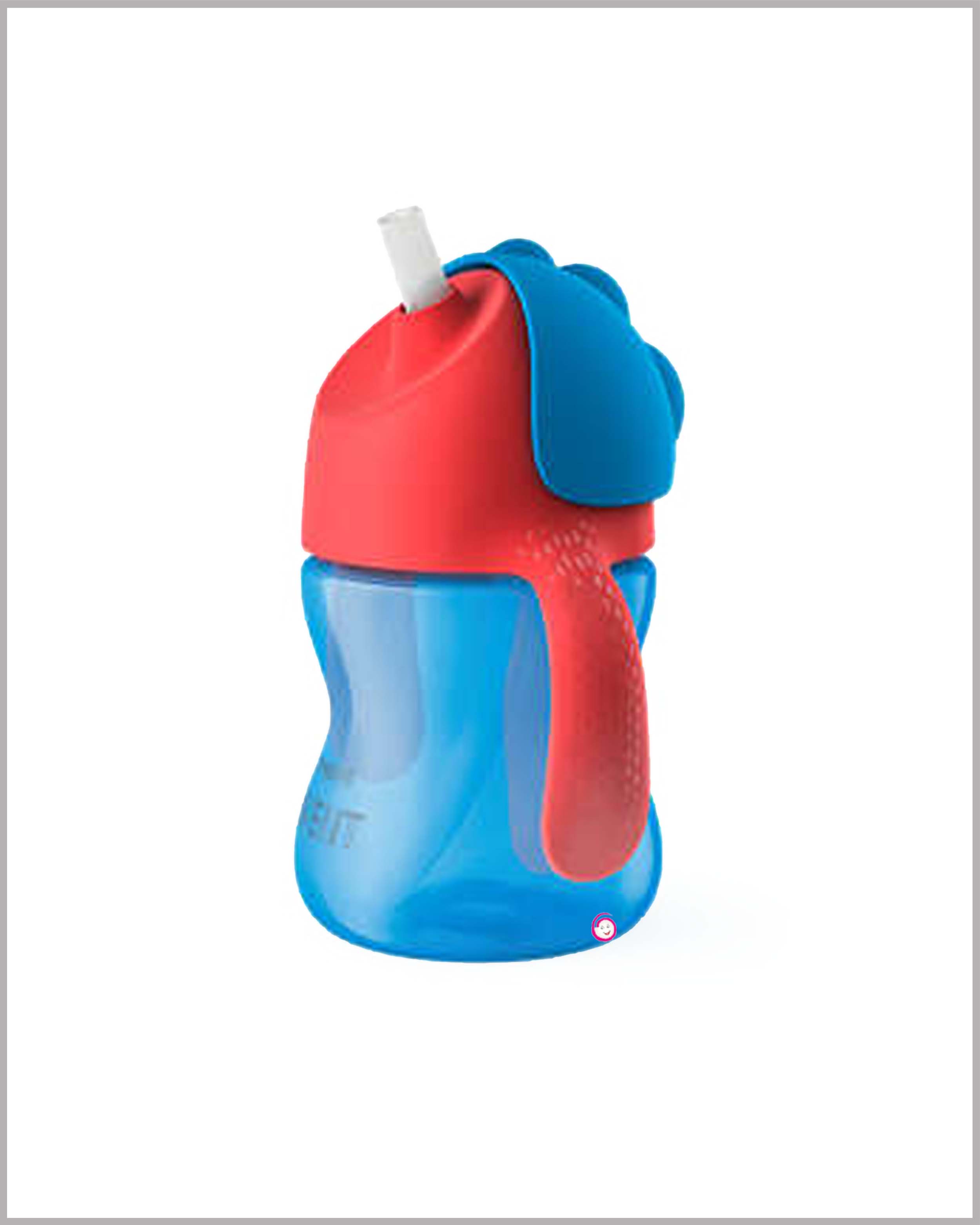 Avent Bendy Twin Handle Straw Cup - Blue (9M+)200 ml