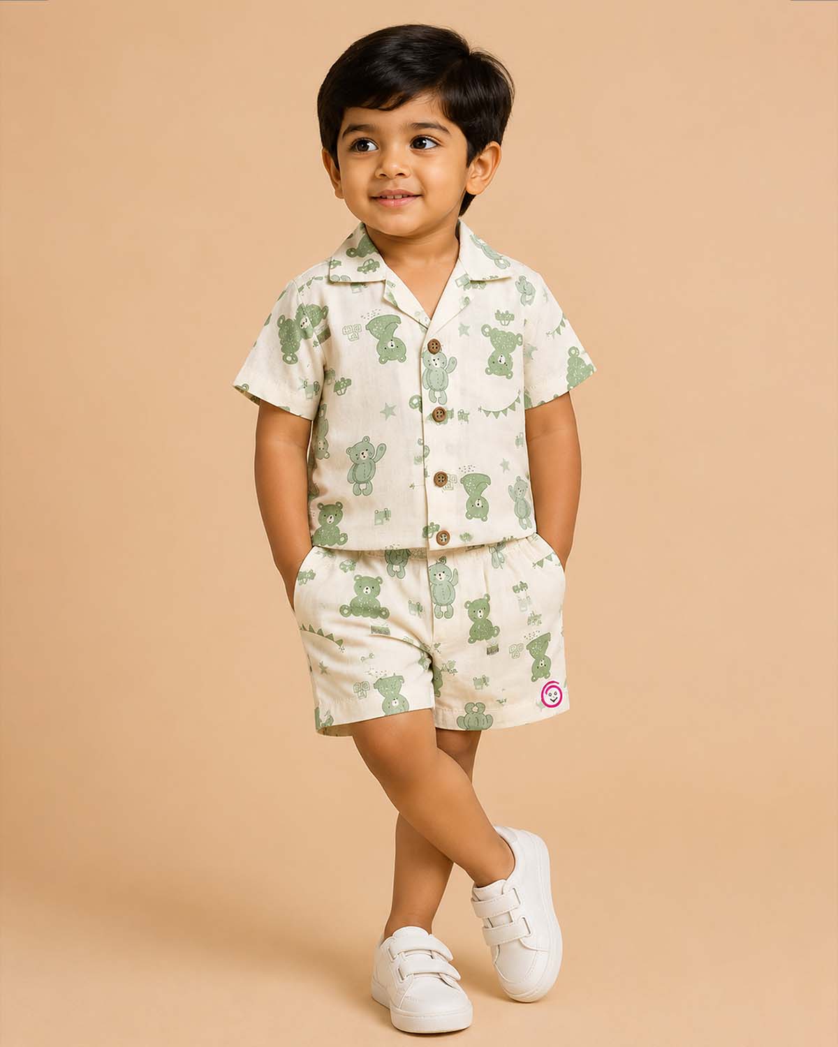 Boys Cotton Top & Shorts Set For Playdates & Summer Vacations