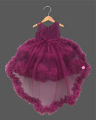 Designer ruffle occasion wear dress for girls for birthday, wedding, and reception functions