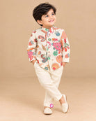 toddler printed sherwani set for boys ethnic wear festive party dress