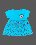 Infants frock with printed skirt for casual wear baby clothes