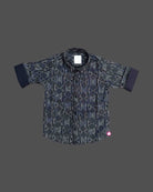 Boys stylish printed casual shirt - Black