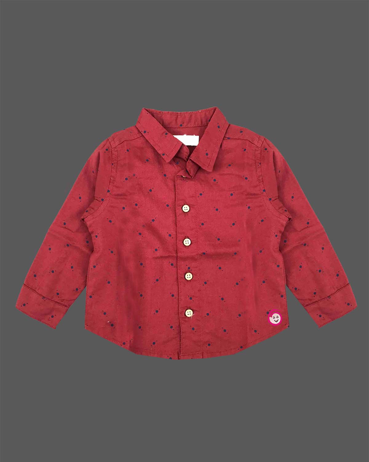 Little boy printed cotton shirt full sleeves button down for casual outings and birthday parties