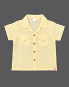 Infant boys short sleeve collar button down shirt and cargo shorts casual matching set