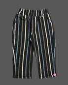 Little gentleman striped waistcoat suit set with shirt Pant and bow tie for boys