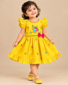 infants frock baby girl silk cotton frock embroidered party wear dress