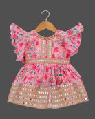 Girls elegant design with traditional frock - Pink