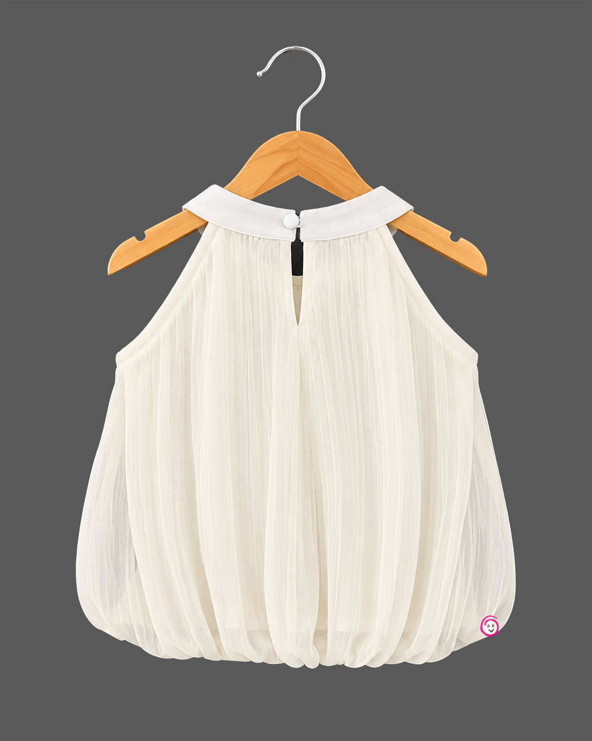 Toddler Sheer Frock round Neck Sleeveless Western Wear Frock