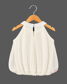 Toddler Sheer Frock round Neck Sleeveless Western Wear Frock