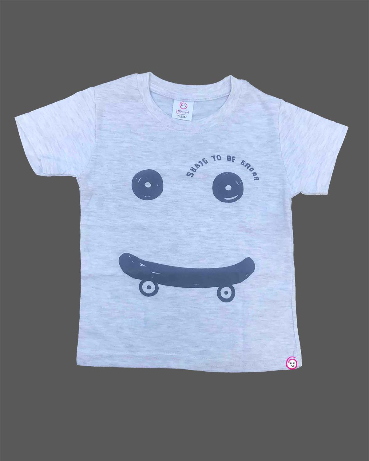 Toddler cotton t shirt with graphic print front for daily wear
