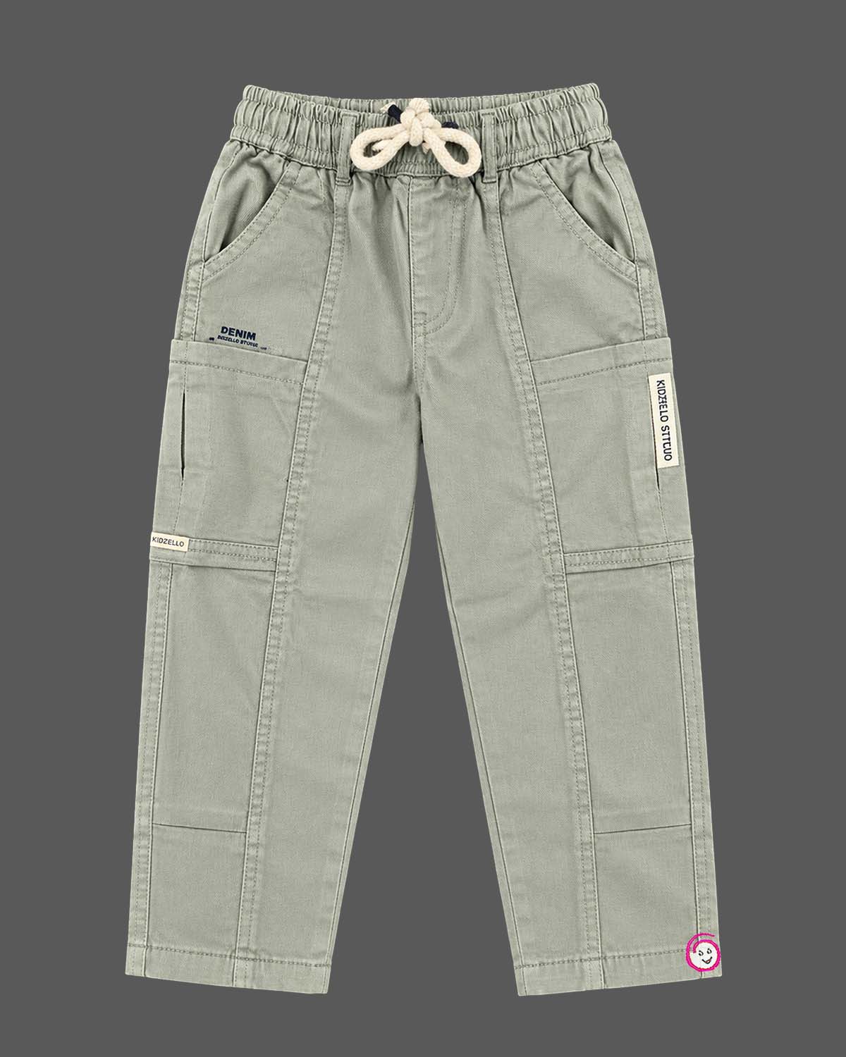 Western dress for boys cotton shirt and utility cargo pant set