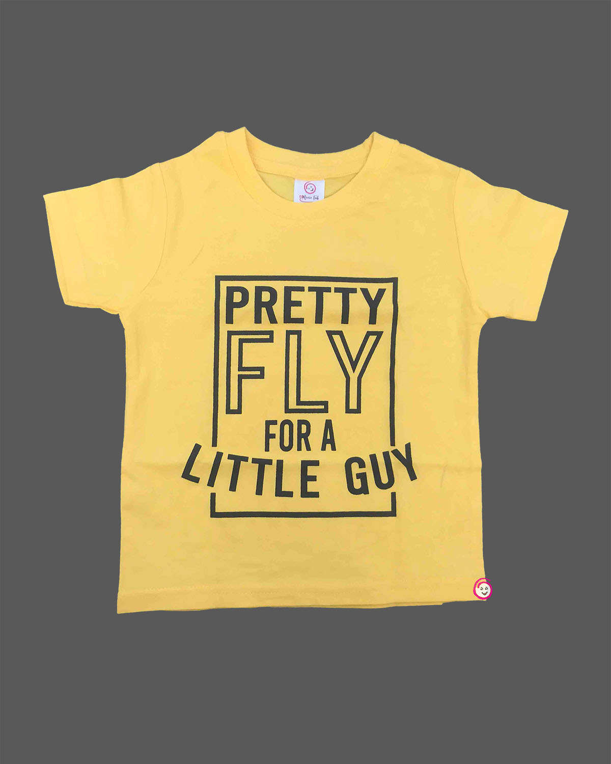 Toddler cotton graphic tee with pretty fly for a little guy text print for kids casual wear