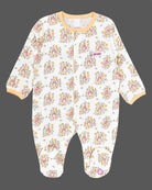 baby clothes floral bunny print footed cotton romper full sleeve jumpsuit for infants