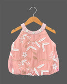 Baby Girl Floral Top Sleeveless round Neck Western Wear Top