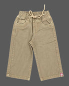 Comfortable boys elastic waist cotton trousers for kids casual wear