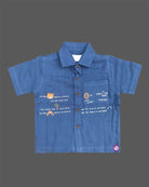 Little gentleman printed short sleeveless shirt and cargo shorts casual wear set for boys