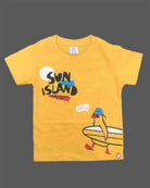 Baby boy graphic cotton t shirt with short sleeves and crew neck