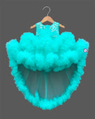 Stylish sequin party frock with bow for girls for birthday, wedding, and reception functions