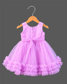 little princess pleated net frock sleeveless party wear dress