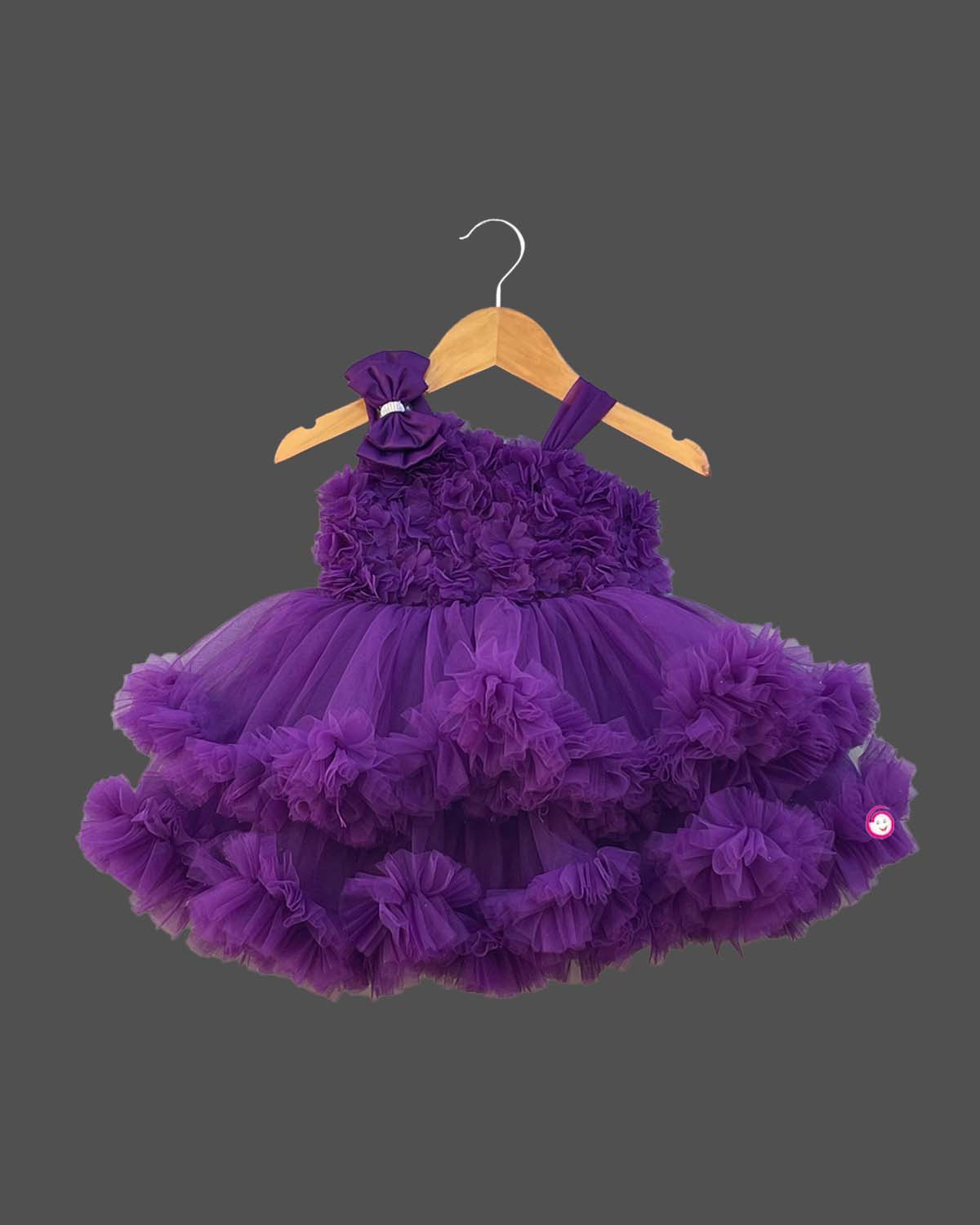 Girls amazing color with party frock - Purple