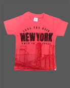 Infant casual skyline t-shirt with short sleeves and crew neck for kids