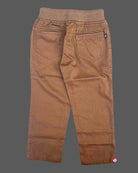 Boys party wear trousers with ribbed drawstring waist and reinforced seams