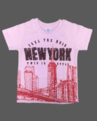 Young prince city graphic cotton t shirt with short sleeves and crew neck