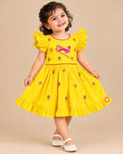 infants frock toddler girl silk cotton frock party wear dress for children