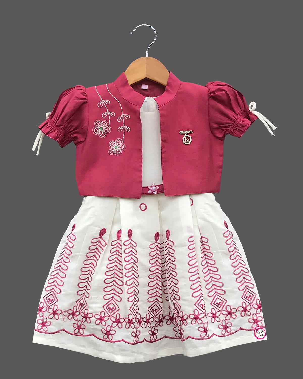 casual short frock design
