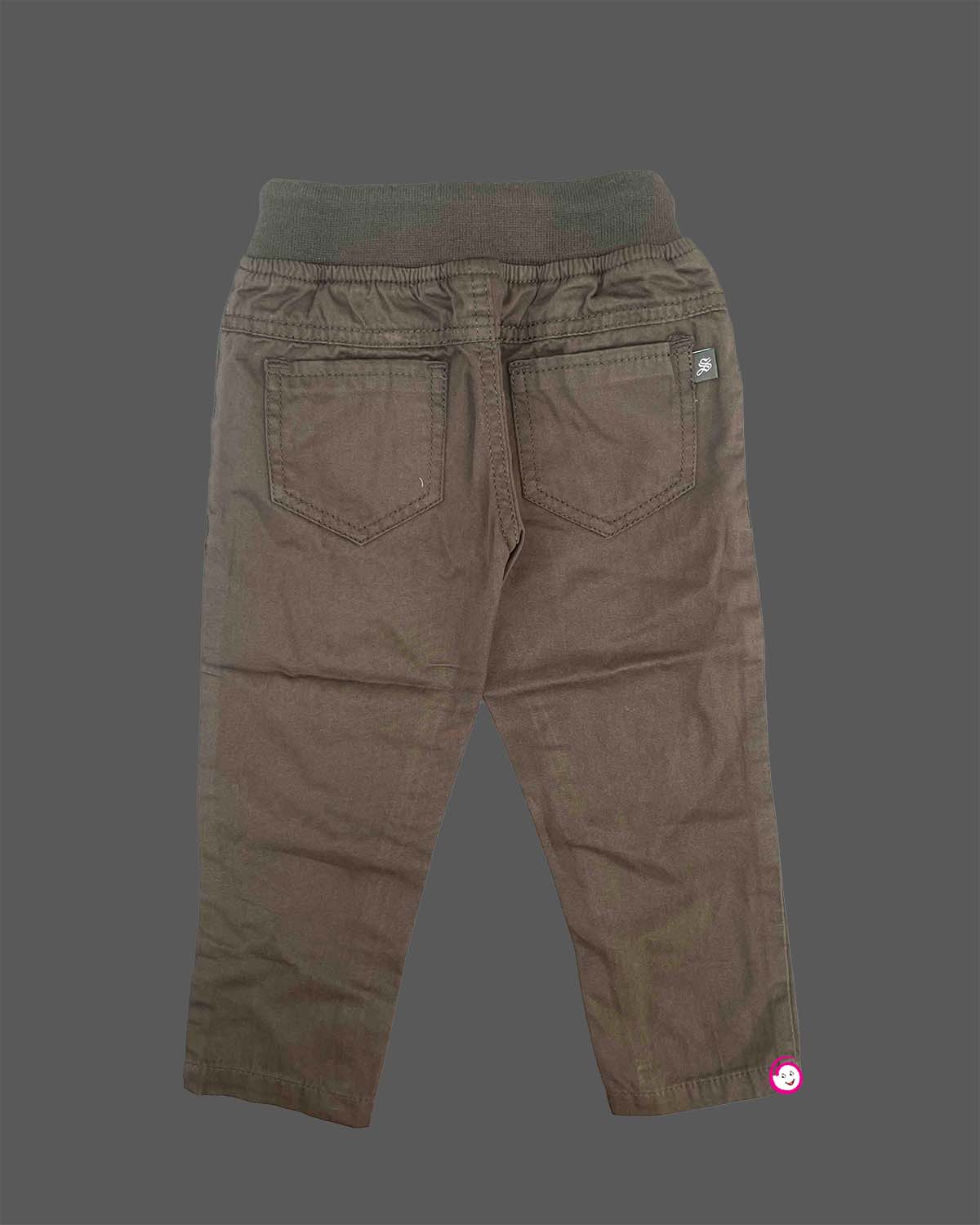 Elasticated waistband cotton trousers for baby party wear dress styling