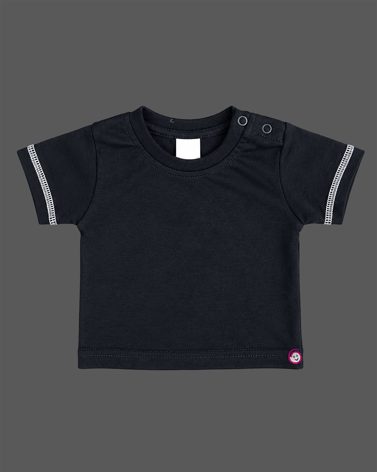 Mint printed boys dungaree set with black short sleeve t shirt