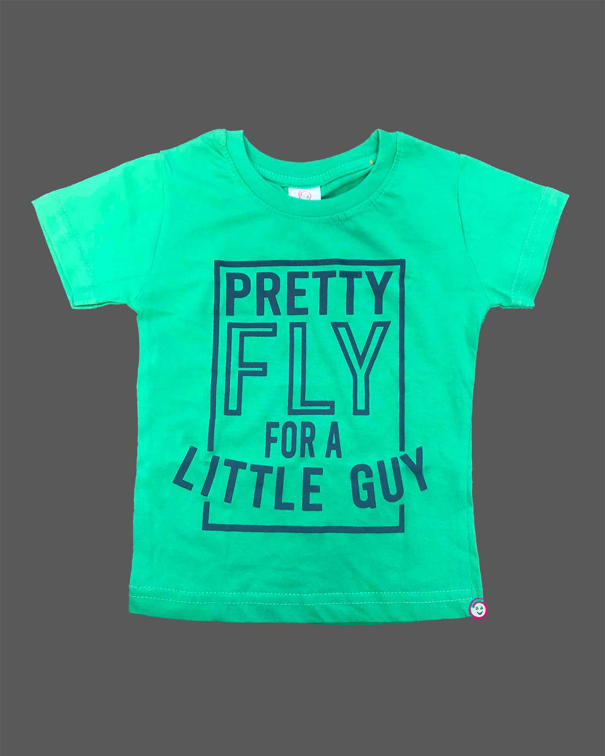 Toddler cotton graphic printed t-shirt featuring pretty fly for a little guy text print for kids casual wear