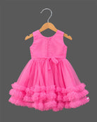 infant net party wear frock sleeveless birthday party dress