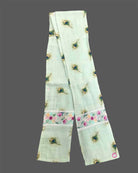 Young prince peacock feather printed Krishna outfit set with dhoti stole headband and flute for Gokulashtami
